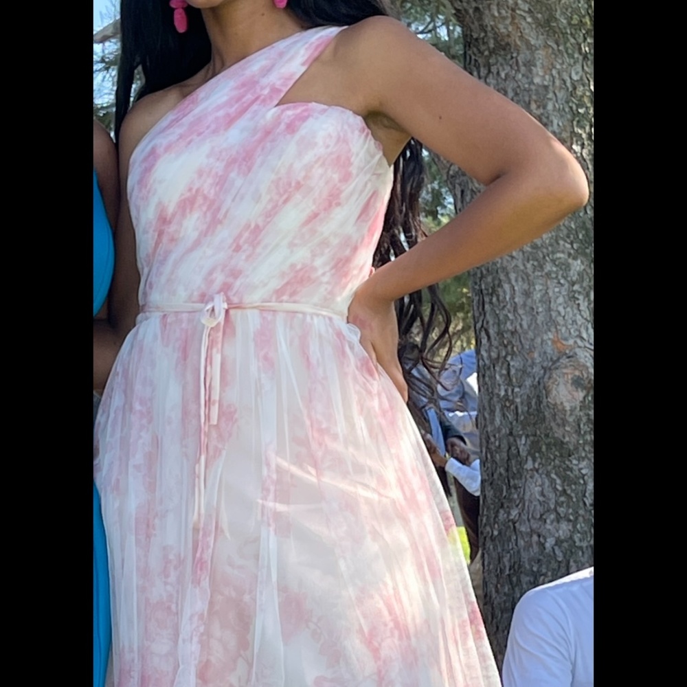 Nieman Marcus: One  asymmetrical one   shoulder long dress